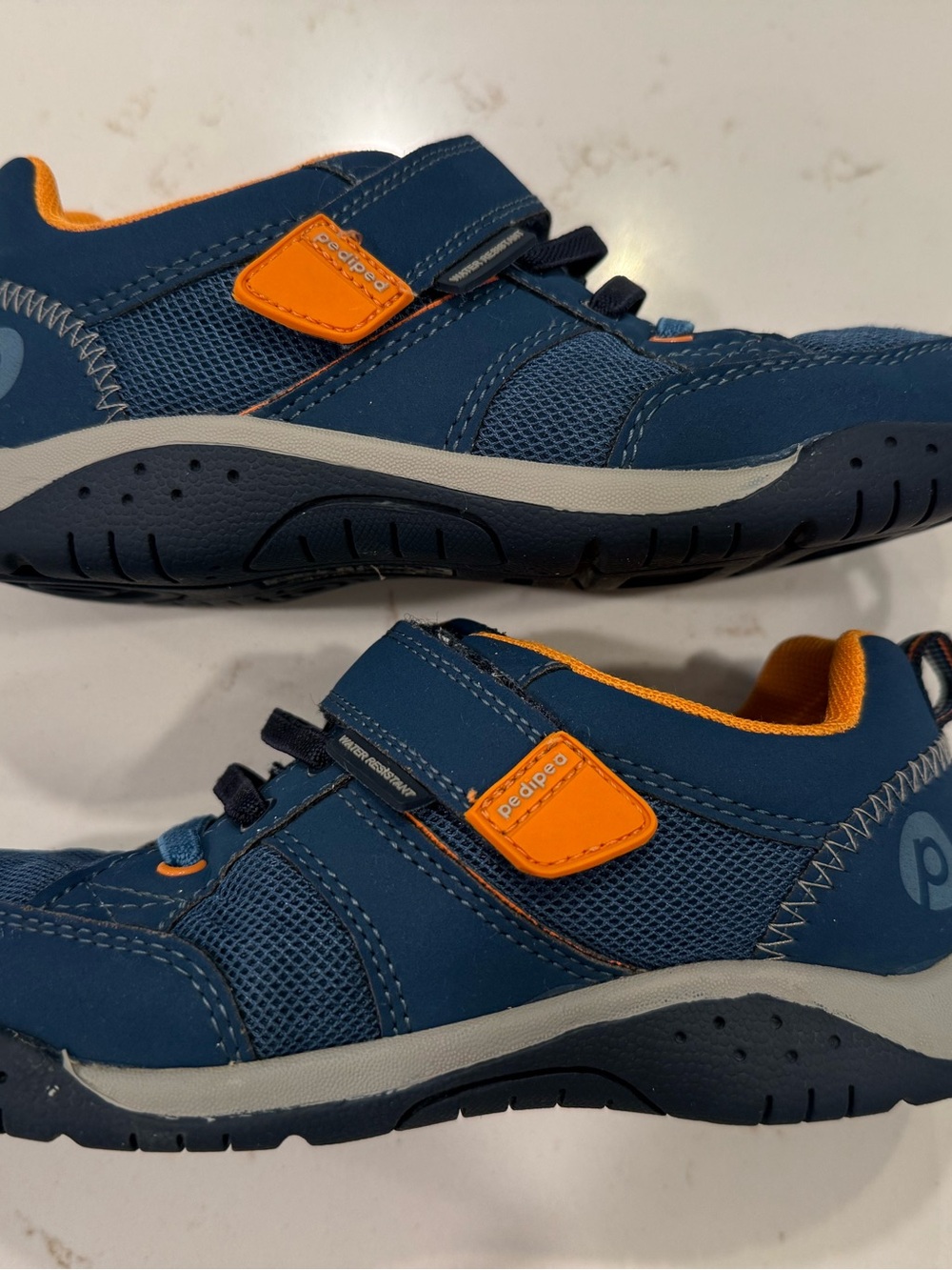 Pediped Blue & Orange Kids Sneakers